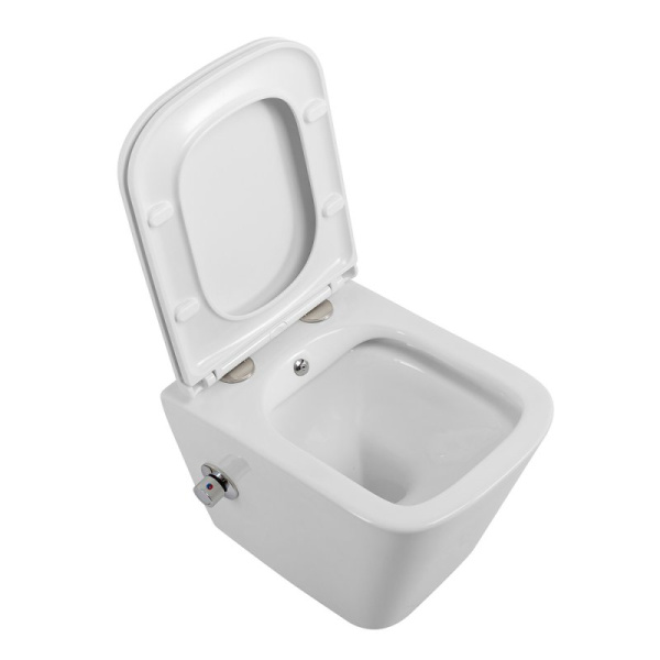 унитаз биде подвесной belbagno due bb3103chr-bs/sc, с сиденьем микролифт, цвет белый унитаз биде подвесной belbagno due bb3103chr-bs/sc, с сиденьем микролифт, цвет белый