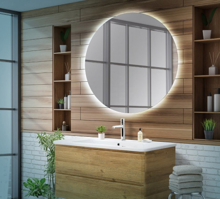 Зеркало BelBagno 90 SPC-INT-900-LED с подсветкой круглое