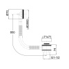 слив-перелив для ванны allen brau infinity square 5.21028-31 чёрный матовый