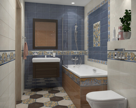 Керамическая плитка Kerama Marazzi Площадь Испании беж 15129 настенная 15х40 см
