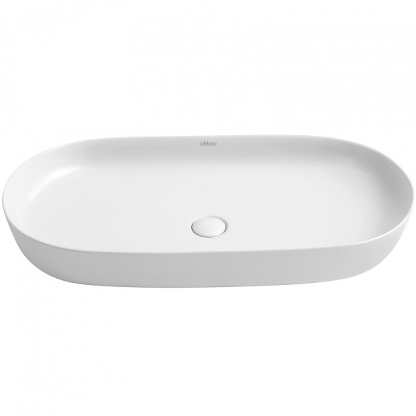 раковина 80x40 см abber bequem ac2110, белая