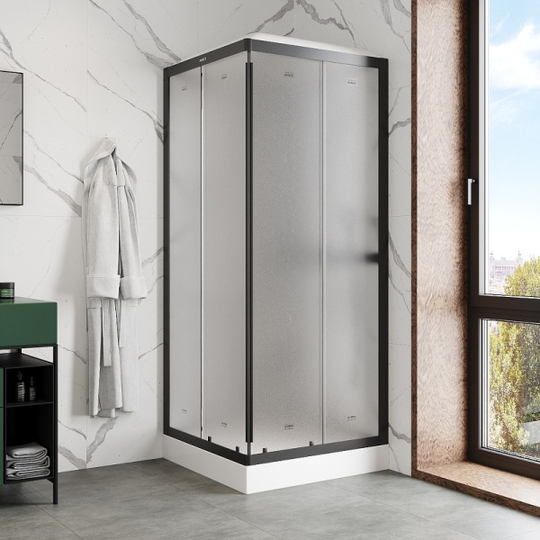 душевая кабина parly frost 80x80 fq811b без гидромассажа