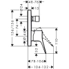 смеситель для ванны hansgrohe vivenis 75416700