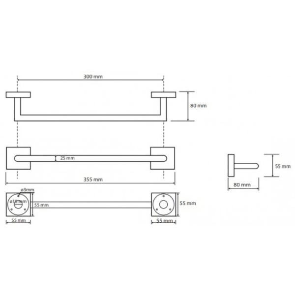 Поручень для ванны Bemeta Beta 132307611 40 см хром Поручень для ванны Bemeta Beta 132307611 40 см хром