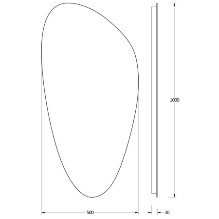 Зеркало 50х100 см Evoform Ledshine BY 2582