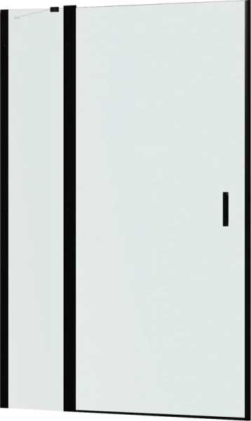 душевая дверь в нишу rgw leipzig le-004-b 1200х1950 профиль черный, стекло матовое