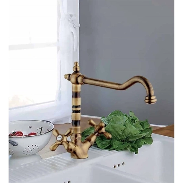 смеситель для кухни paini liberty 17f3570bkm цвет старая бронза