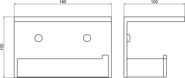 Держатель туалетной бумаги Timo Petruma 15243/17 с полкой для телефона, матовое золото