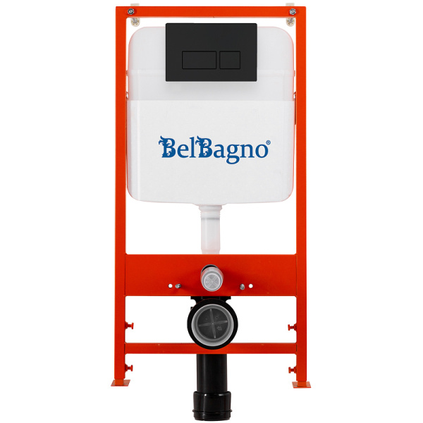 инсталляция belbagno bb026/bb044nero с черной матовой клавишей смыва