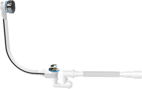 слив-перелив для ванны ewrika 5040860 52 мм, полуавтомат, хром