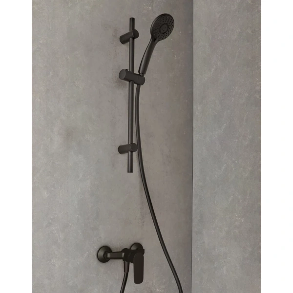 душевой гарнитур jacob delafon oscar e29848-bl черный матовый