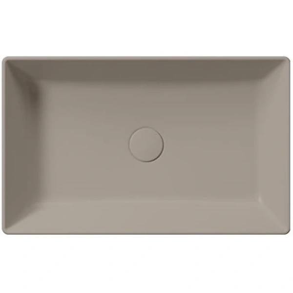 раковина gsi kube x 945305 накладная, 60x37 см, tortora opaco (коричневый матовый)