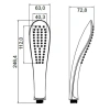 душевая лейка iddis 0201f00i18 цвет белый