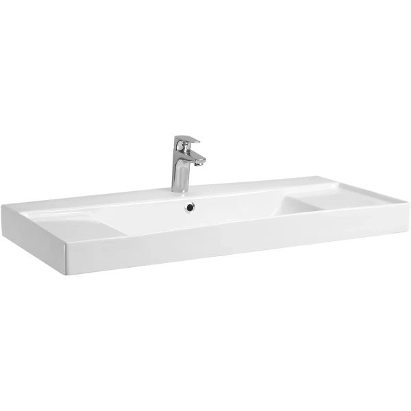 раковина roca ona zru9308335 100x46 см, накладная, белый