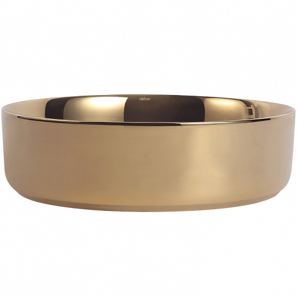 раковина 40x40 см abber bequem ac2109gg, цвет золото