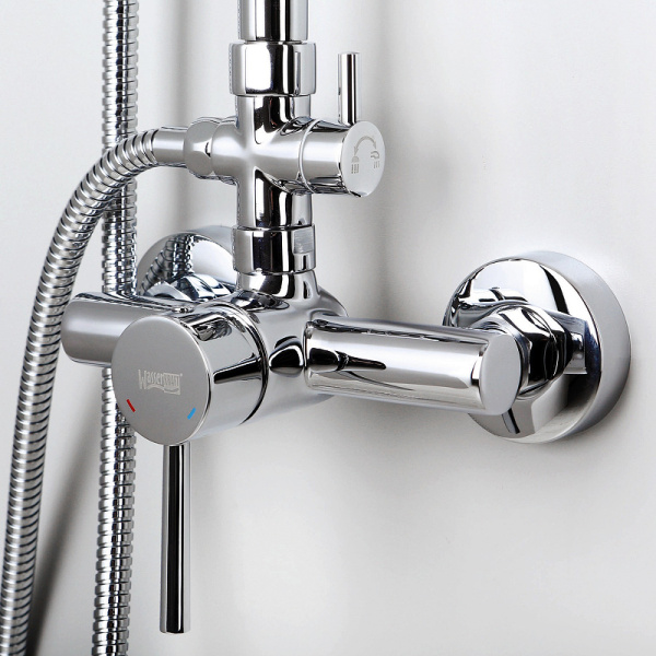 душевая система wasserkraft a12202 цвет хром