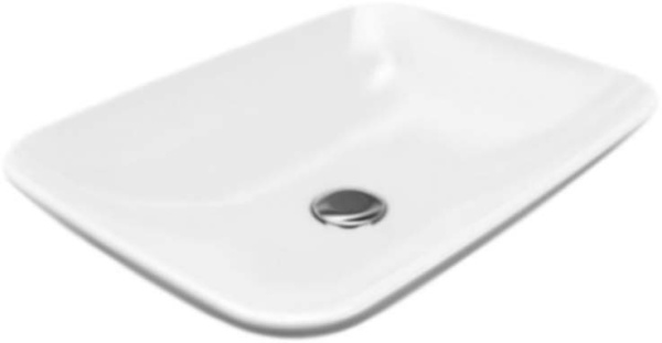 раковина bien harmony hrlg05401fd0w5000 54х40 см, накладная, белая