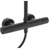 душевая система ideal standard ceratherm t25 a7546xg термостатическая, черный матовый