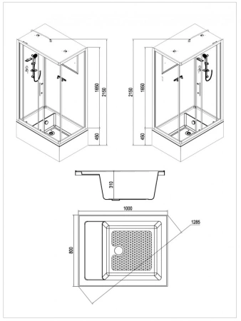 душевая кабина esbano est-108ckrb