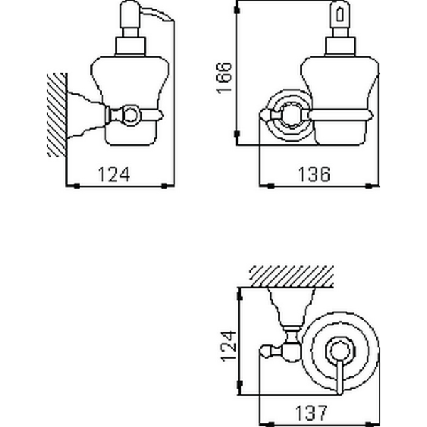 Дозатор для мыла Huber Croisette 4024.01H.DO