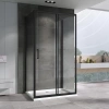 Душевой уголок 170x100 см Abber Schwarzer Diamant AG30170B-S100B-S100B прозрачное