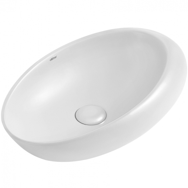 раковина 49x31 см abber bequem ac2107, белая