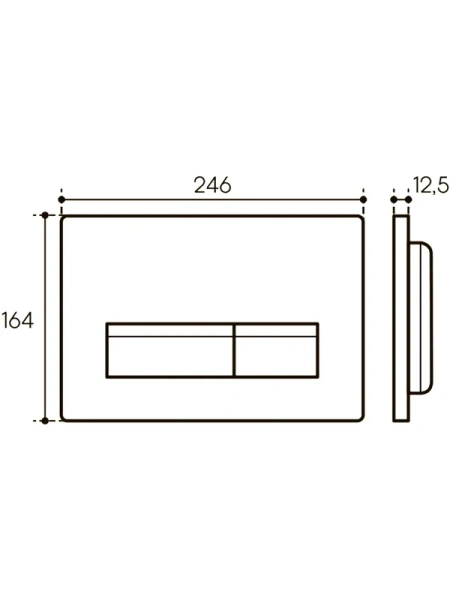 кнопка aqueduto retangulo novo ret0250