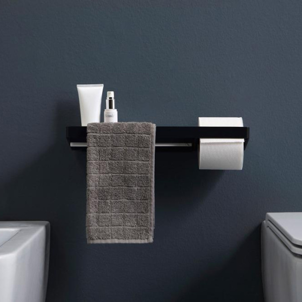 Контейнер/полка для аксессуаров 28см Bertocci Fly 149 1556 0000, композит, цвет: черный