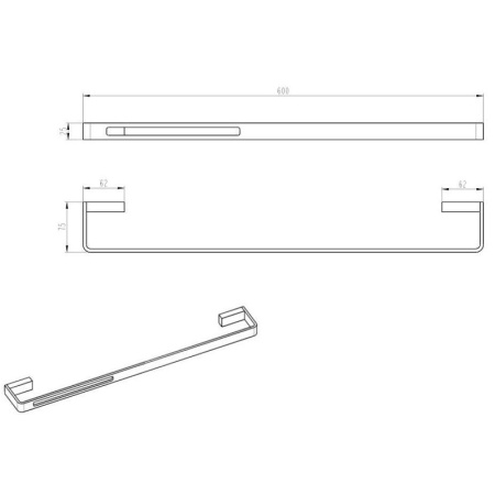 полотенцедержатель boheme q 10942-br бронза