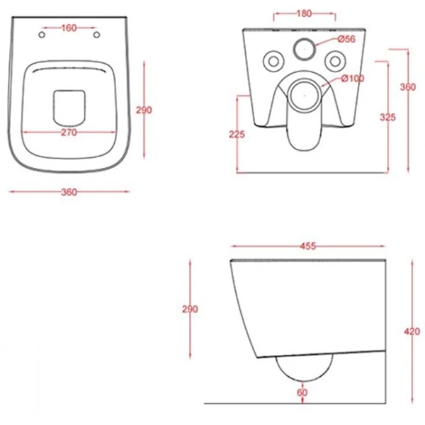 унитаз подвесной artceram a16 asv005 05 00 mini, без сиденья, цвет-matt white