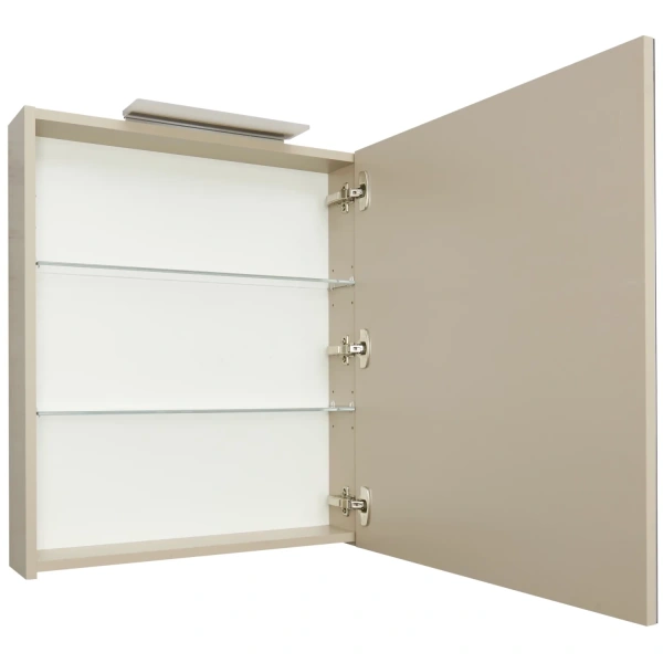 зеркальный шкаф 60x70 см капучино r roca oleta a857646515