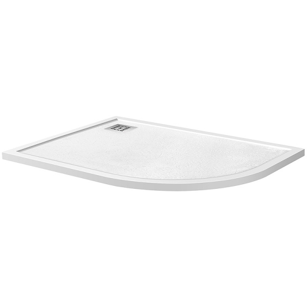 душевой поддон из искусственного камня belbagno uno 120x80 l tray-mr-uno-rh-120/80-550-35-w-l белый