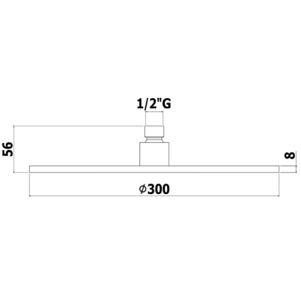 верхний душ paffoni master king zsof079bo ø30 см, белый матовый