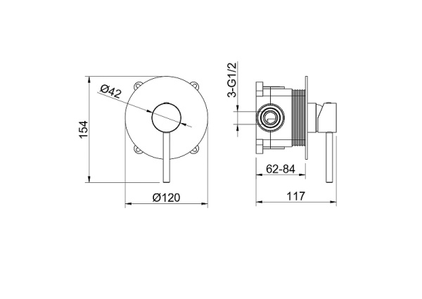 смеситель для душа aquatek европа aq1366bgm цвет оружейная сталь