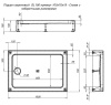 душевой поддон aquanet gl180 100x70 265564 белый