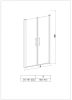 Дверь для душевой кабины в нишу Esbano ESDN902LD 90×195 без поддона