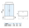 душевой бокс weltwasser ww500 emmer 170/85/55 170х85 10000003926 с гидромассажем