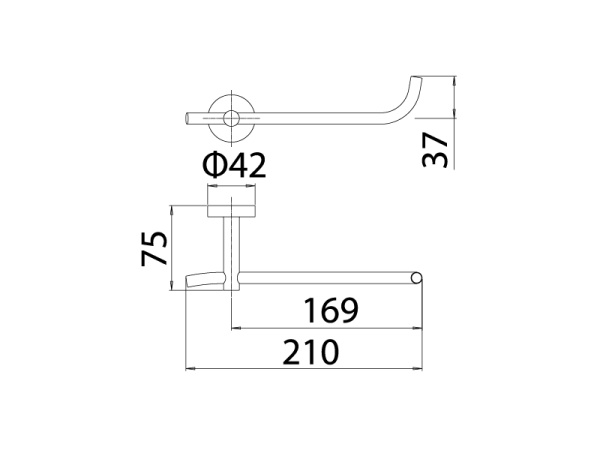 Держатель туалетной бумаги настенный,Chrome