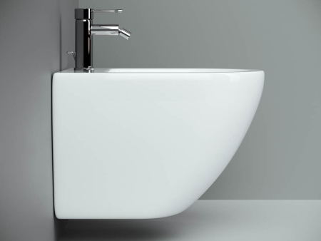 биде ceramicanova metropol cn4003 подвесное, белое