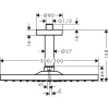 верхний душ hansgrohe raindance e 300 1jet 26250990
