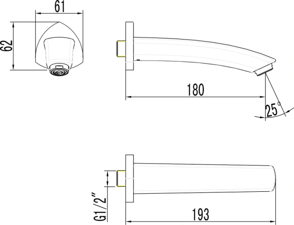 излив lemark lm3581c для ванны