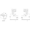 тумба под раковину ravak sd 10° 65 l x000000747 подвесная темный орех