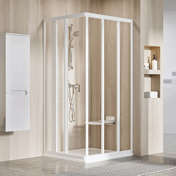 душевая дверь ravak supernova asrv3-80 198 15v401r2z1 профиль белый, стекло прозрачное