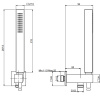 душевой гарнитур fima carlo frattini wellness f2438/2cr, цвет хром