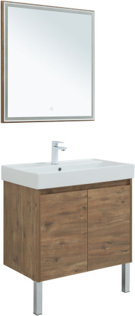 мебель для ванной aquanet nova lite 75 дуб рустикальный (2 дверцы)