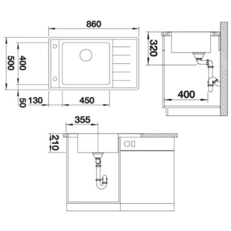 кухонная мойка blanco andano xl 6s-if compact infino зеркальная полированная сталь 523002