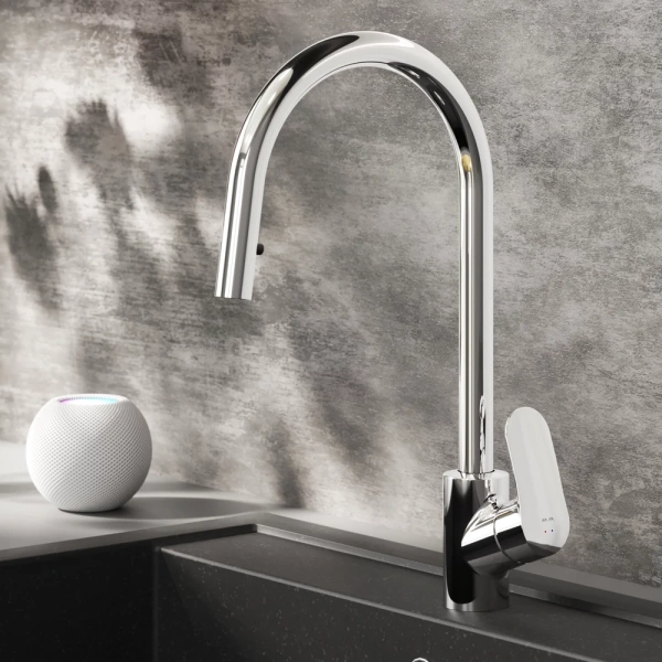 смеситель для кухни am.pm like f8012000, цвет хром