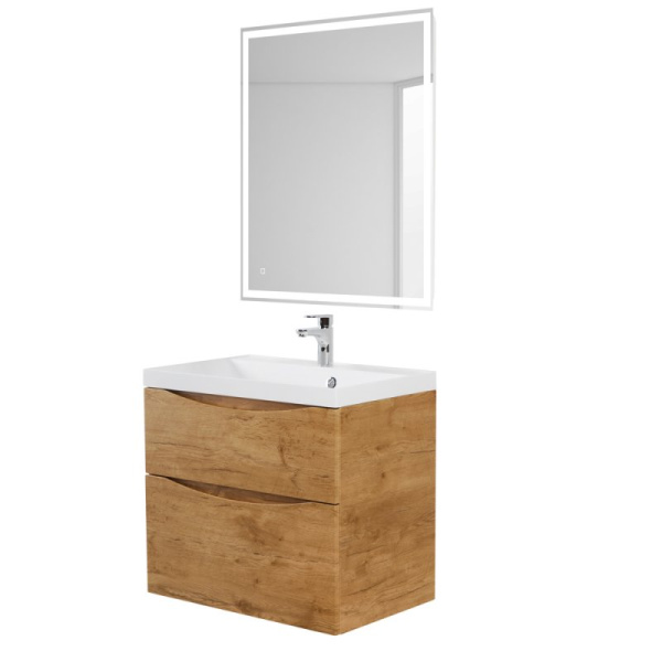 раковина полувстраиваемая belbagno 70 bb700/450-lv-mr-ast белая