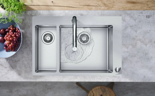 смеситель для кухни hansgrohe metris m71 73804000, хром