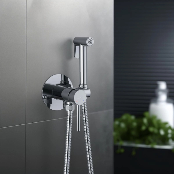 гигиенический душ со смесителем aquatek европа aq1021cr хром